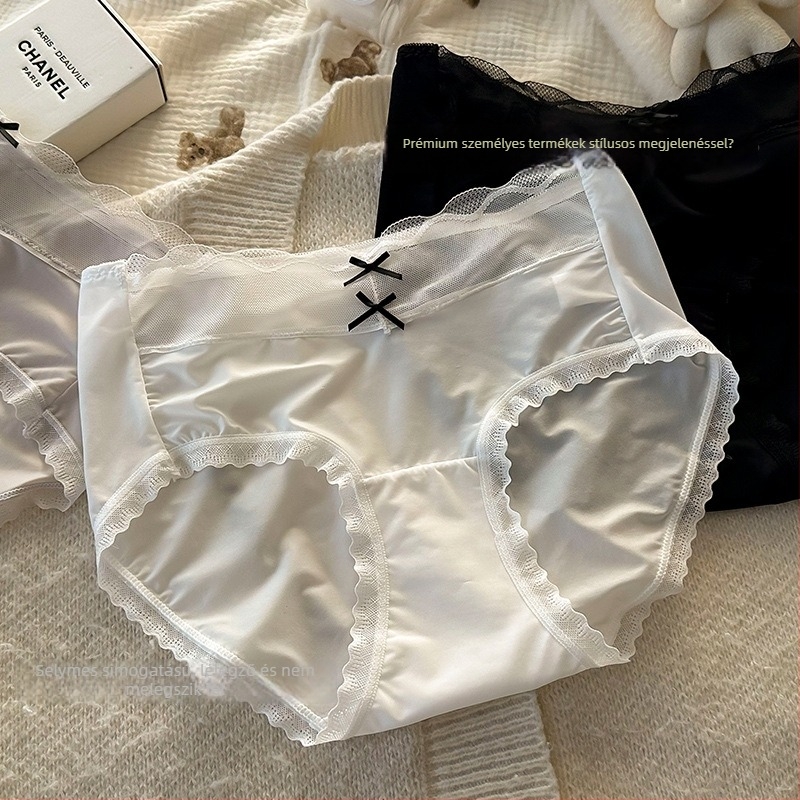 Női ice silk alsónemű, középső derekú, fő anyag nylon, ágyékrész pamut bélés, gyorsan száradó