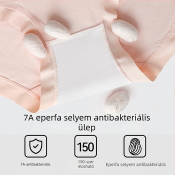 Női fehérnemű 7A antibakteriális, csípőfedő fazonú, modál anyagból, rendkívül puha, lélegző, középmagas derék, plusz méret