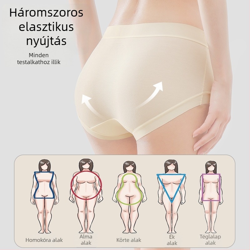 Női fehérnemű 7A antibakteriális, csípőfedő fazonú, modál anyagból, rendkívül puha, lélegző, középmagas derék, plusz méret