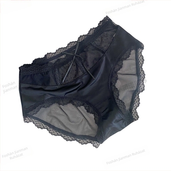 Női csipkés alsó – nylon csipke; intim rész 100% pamut; varrás nélküli; lélegző