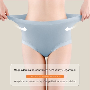Női fehérnemű modalból, varrás nélküli, 60 szál, magas derék, csípőemelő hatás, selymes tapintású, bőrbarát, légáteresztő, Plus Size
