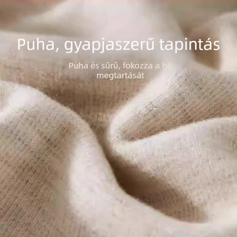 Polár béléses termikus mellény, varrás nélküli, dupla rétegű, poliészter