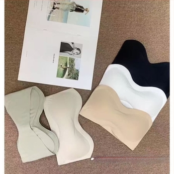 Nylon Bustier/Bandeau – Láthatatlan hatás, 3/4 kosár, Formázott csésze: vékony felső / vastag alsó, Mellkas hossza