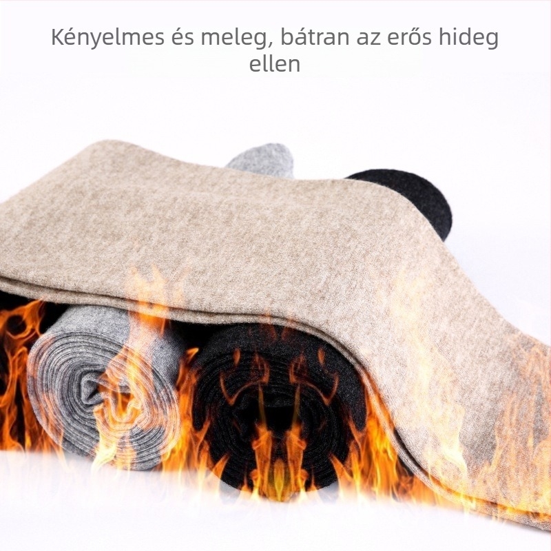 Gyapjú varrat nélküli ultra vékony fűtőnadrág, uniszex