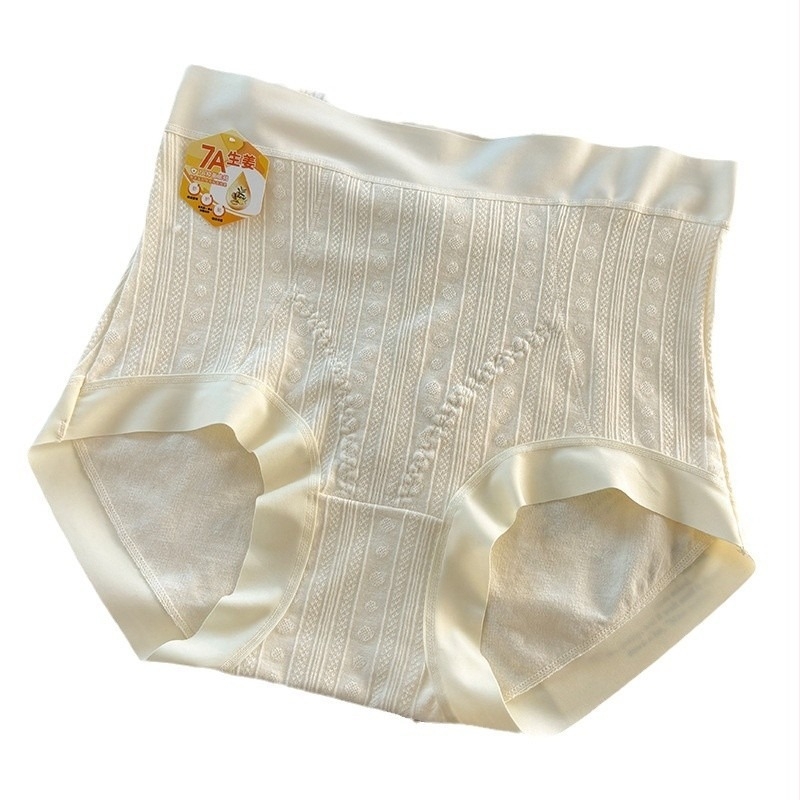 Magas derekú női alsónemű, antibakteriális ágyék, haskontroll és fenékemelés, Ice Silk, plusz méret, nyár