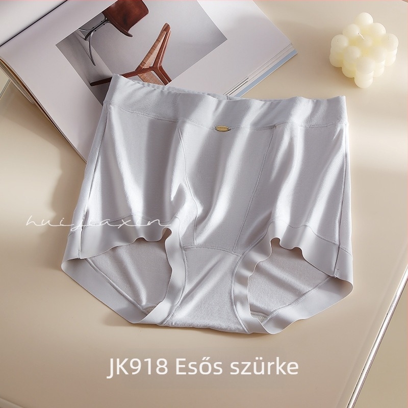 Magas derékú 80S Modal női fehérnemű, nyom nélküli, nagy méret, kiterjesztett ágyéktáj, Mulberry selyem, 7A antibakteriális