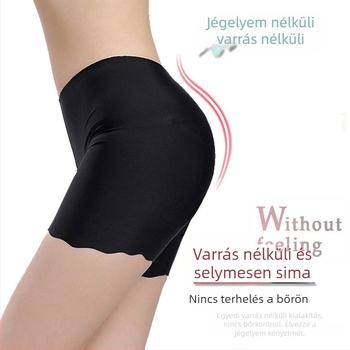 Új Ice Silk seamless biztonsági rövidnadrág nőknek hullámos éllel, átlátszatlan, plusz méret