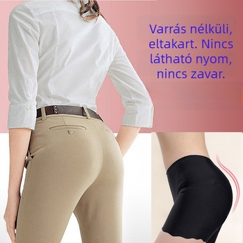 Új Ice Silk seamless biztonsági rövidnadrág nőknek hullámos éllel, átlátszatlan, plusz méret