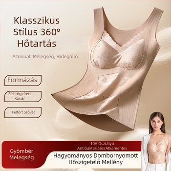 Női őszi-téli termo mellény melltartó betétekkel, alakformáló, kényelmes és lélegző