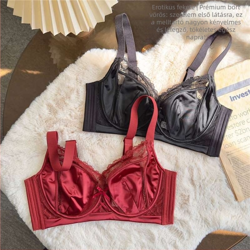 Ultra vékony formázott melltartó nyuszi-fül dizájnnal, nylon anyag, spandex bélés 30–50%, hátul négy sor csat