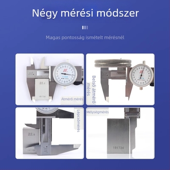 Vernier tolmér rozsdamentes acélból, mérőskálával, magas pontosság — Sichuan Márka