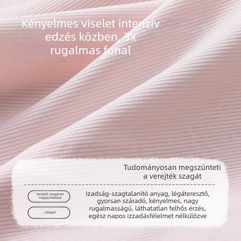 Új sportmelltartó lányoknak állítható pántokkal, tiniknek, 3/4 kosár, pamut bélés, lélegző