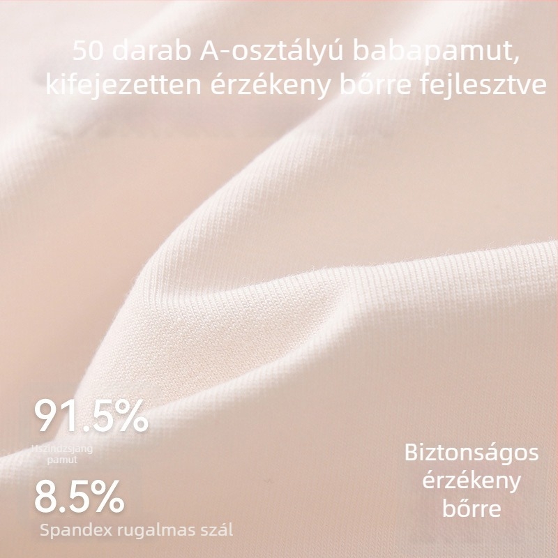 Női pamut alsónemű, magas derékkal, rugalmas, antibakteriális, légáteresztő, hasformázó, fenékemelés, nagy méret