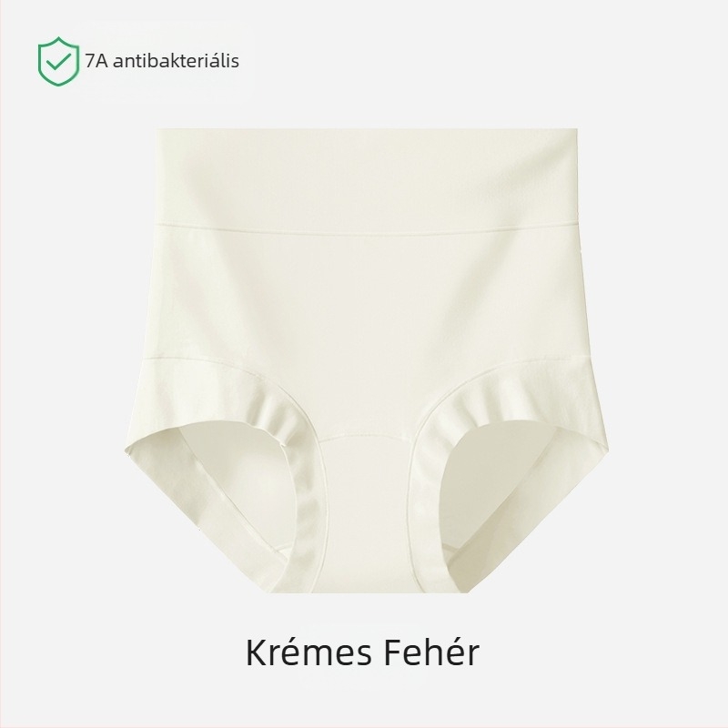 Női pamut alsónemű, magas derékkal, rugalmas, antibakteriális, légáteresztő, hasformázó, fenékemelés, nagy méret