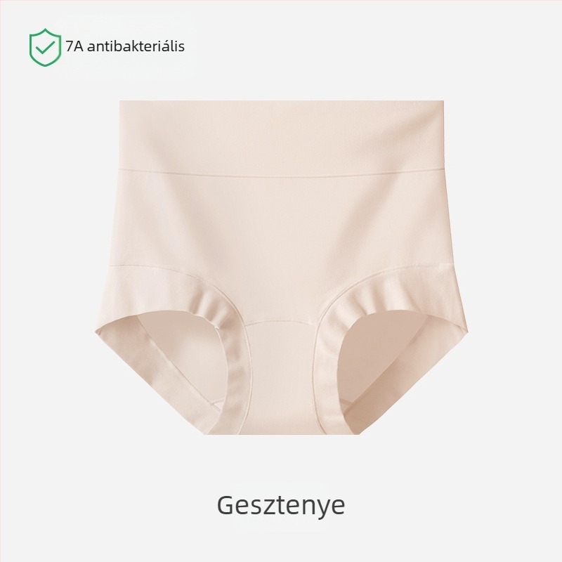 Női pamut alsónemű, magas derékkal, rugalmas, antibakteriális, légáteresztő, hasformázó, fenékemelés, nagy méret