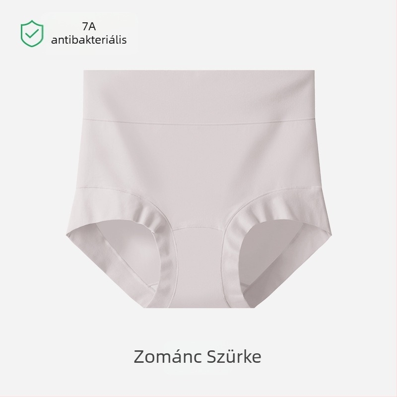 Női pamut alsónemű, magas derékkal, rugalmas, antibakteriális, légáteresztő, hasformázó, fenékemelés, nagy méret