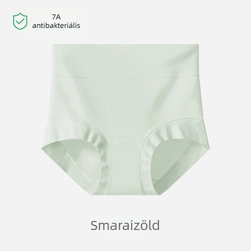 Női pamut alsónemű, magas derékkal, rugalmas, antibakteriális, légáteresztő, hasformázó, fenékemelés, nagy méret