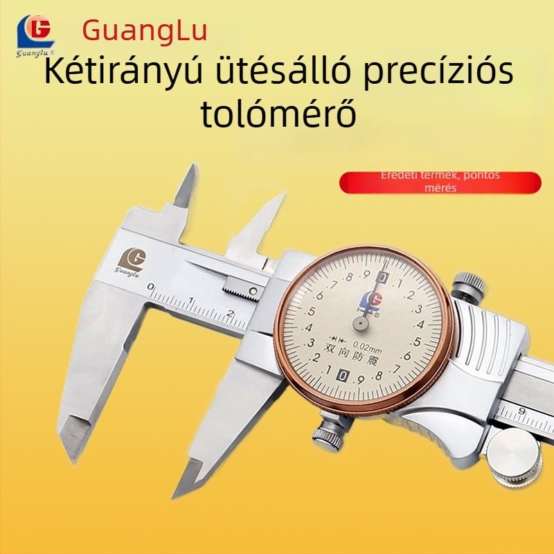 Guanglu Rozsdamentes acélból készült tolókaliper, 0,02-es precizitás, ütésálló