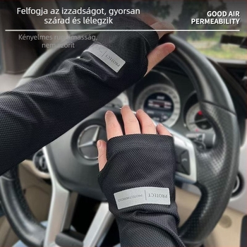 Jégselyem kar- és alkarvédő UV védelem, Nylon-Spandex hűsítő anyag, fő anyag tartalom 61–70%, 2023 tavasz