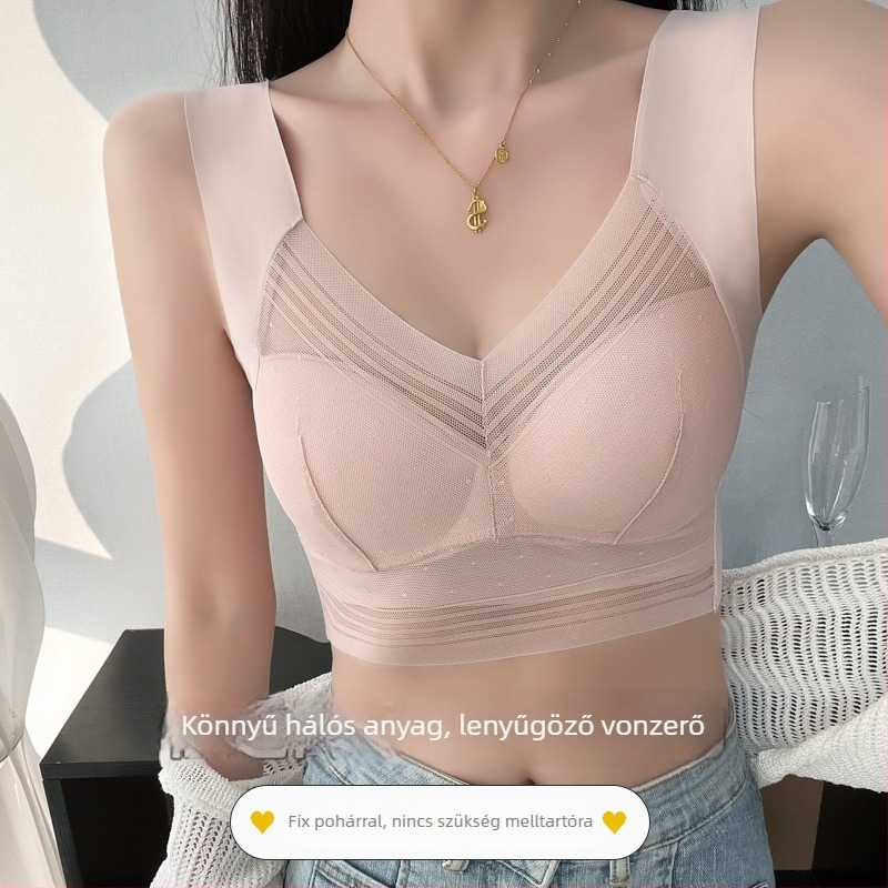 Csőtop csipkés, fix kosárral, merevítő nélkül, széles vállpántok, nylon anyag
