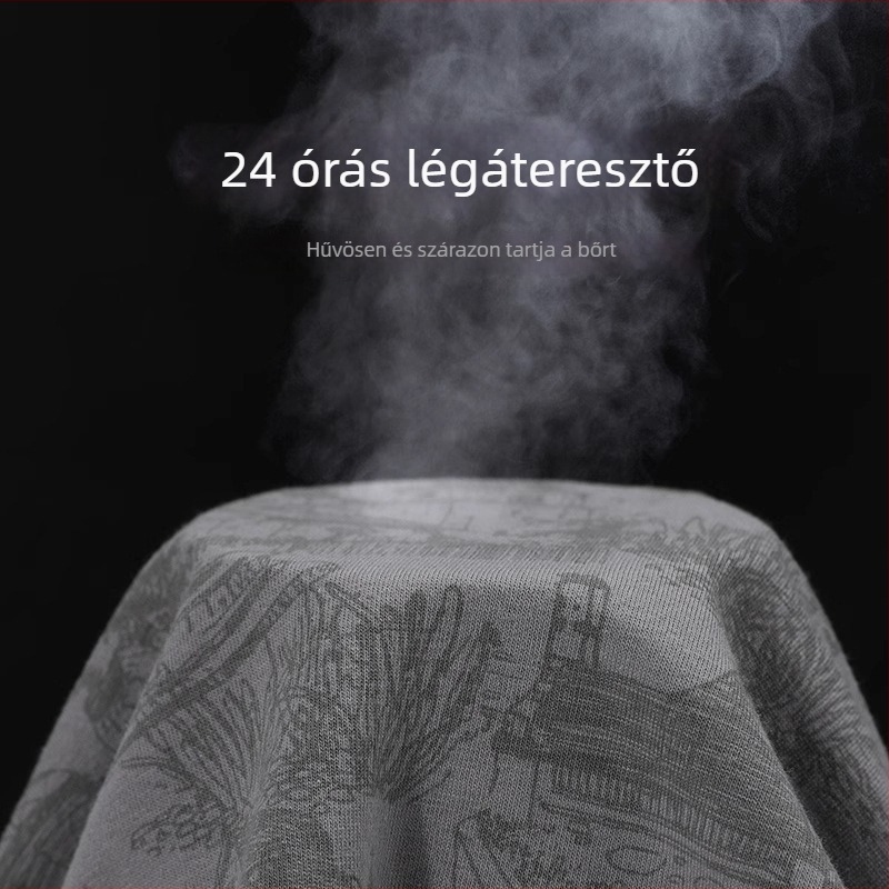 Férfi légáteresztő pamut boxer alsó viszkóz panellel az ágyék tájékán, középmagas derekú
