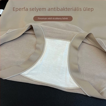 Női középmagas derekú fehérnemű hasformázóval és fenékemelő funkcióval, plusz méret, belső Mulberry-selyemmel