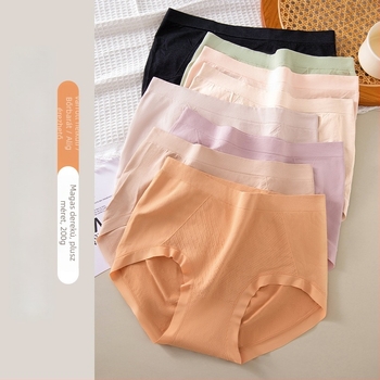 Női magas derekú seamless alsó, csípőemelés, lélegző, hasformázás, mulberry selyem bélés