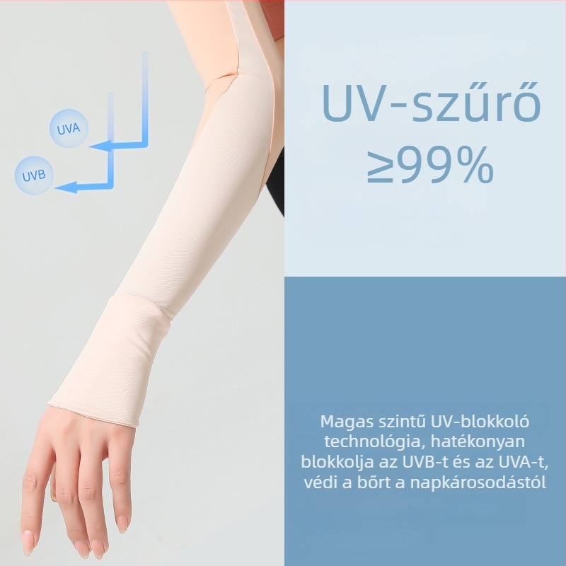 Női karvédők napsugárzás elleni védelemmel, jégselyem anyaggal, UV védelem, vezetéshez