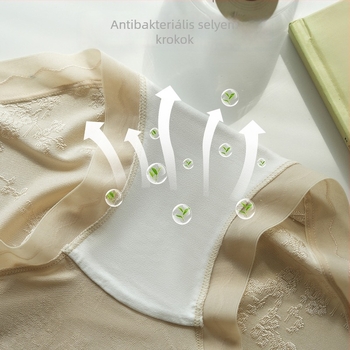 Női csipkés ice silk alsónemű, varrás nélküli, nagy méret, antibakteriális, belső réteg mulberry silk