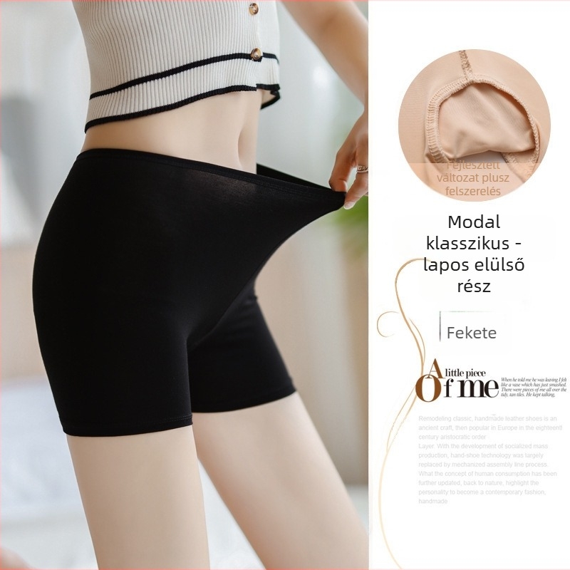 Női biztonsági rövidnadrág, fő anyag 95% poliészter, középmagas derék, egyszínű minta, Ice Silk ágyék alatti bélés