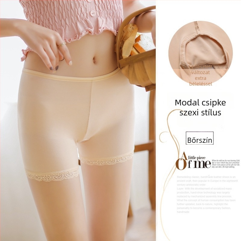 Női biztonsági rövidnadrág, fő anyag 95% poliészter, középmagas derék, egyszínű minta, Ice Silk ágyék alatti bélés