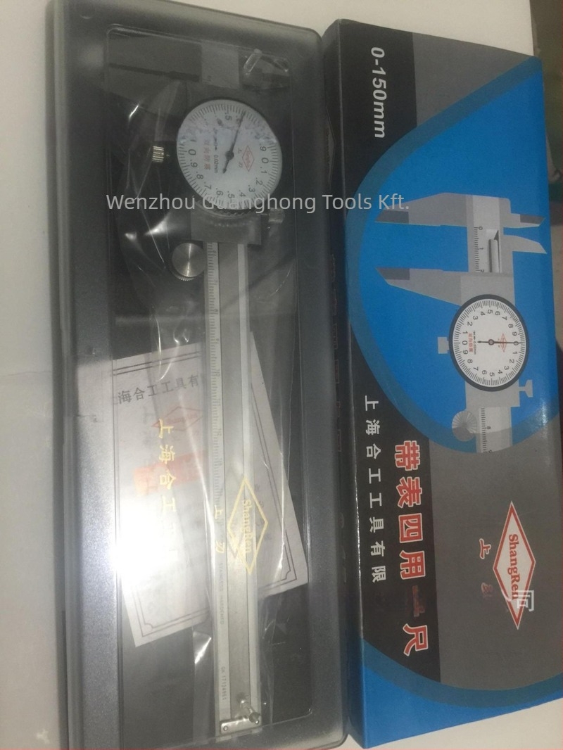 Blade Vernier tolókaliper asztali, tartomány 0-150/200/300 mm, felbontás 0,01/0,02 mm, olvasás 0,02 mm