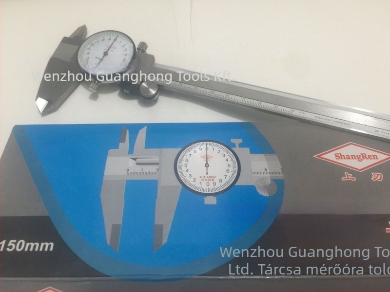 Blade Vernier tolókaliper asztali, tartomány 0-150/200/300 mm, felbontás 0,01/0,02 mm, olvasás 0,02 mm