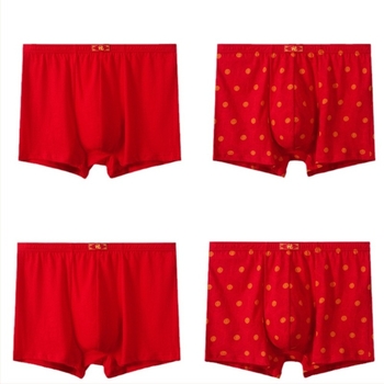 Férfi magas derekú boxeralsónadrág 100% pamut, plusz méret