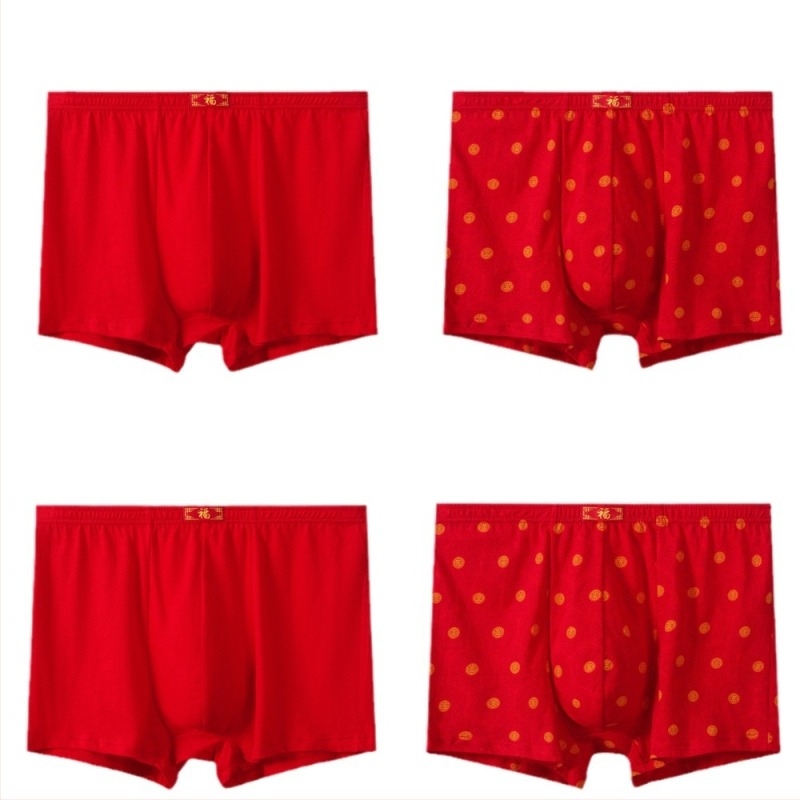 Férfi magas derekú boxeralsónadrág 100% pamut, plusz méret