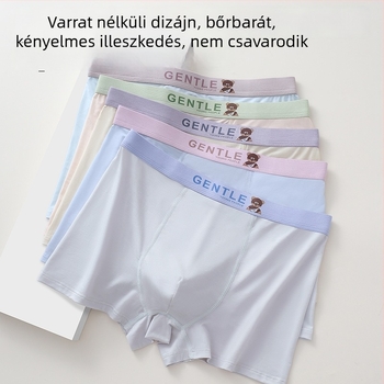 Tinédzser fiúk számára készült 100% pamut boxer brief, lélegző, antibakteriális, középső derekú, nagy méret