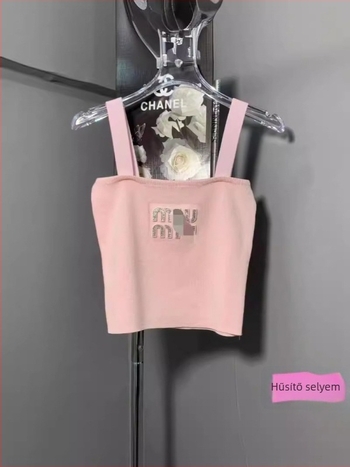 Slim koreai stílusú pántos felső, 3D mintával, Ice Silk viszkóz anyagból