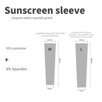 Kültéri karvédő UV-védelemmel — varrat nélküli, Ice Silk, csíkos mintázat, logóval testre szabható, uniszex felnőtteknek