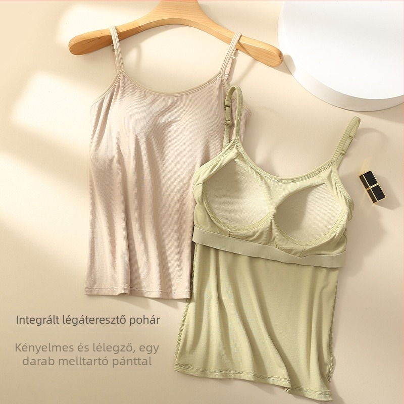 Mellpárnás camisole, egy darab kosár, pántok sling típusú