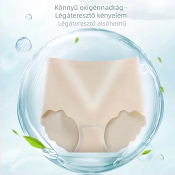 Ice Silk varrat nélküli női alsónemű magas derekú formázáshoz és a csípő emeléséhez, grafén antibakteriális belső réteggel, plusz méret
