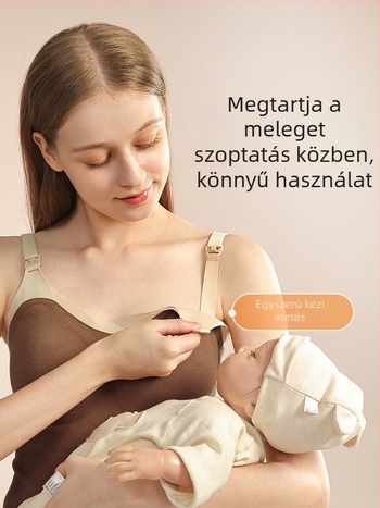 Szoptatós camisole vállpántos, kerek nyakú, ujj nélküli, középhosszú