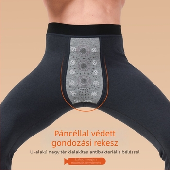 Férfi Nylon Termikus Nadrág, Meleg, Szélvédett, fleece béléses, testformáló
