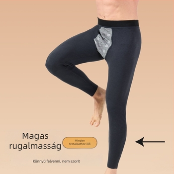 Férfi Nylon Termikus Nadrág, Meleg, Szélvédett, fleece béléses, testformáló
