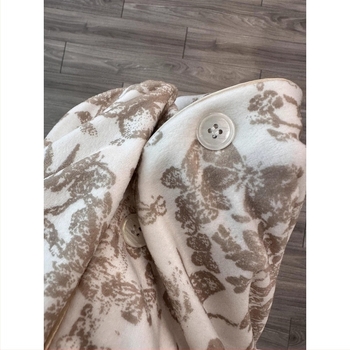 Derong fleece-betétes vastag női loungewear szett kardigánnal és nadrággal, akril-keverék 80–90%, ősz-télre, külső viselésre