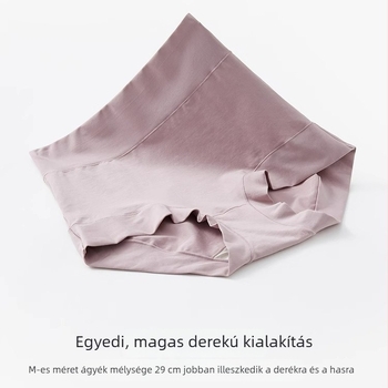 Női pamut alsónemű magas derekú, nagy méret, 60 darab, antibakteriális ágyéki betét, hasformázás, farizmok emelése