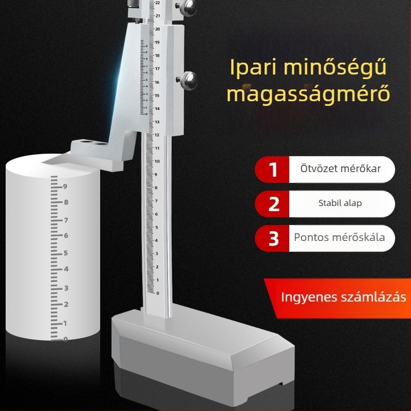 Digitális kijelzős magasságmérő, jelölő és vernier kaliber (Márka: Mark Youth)