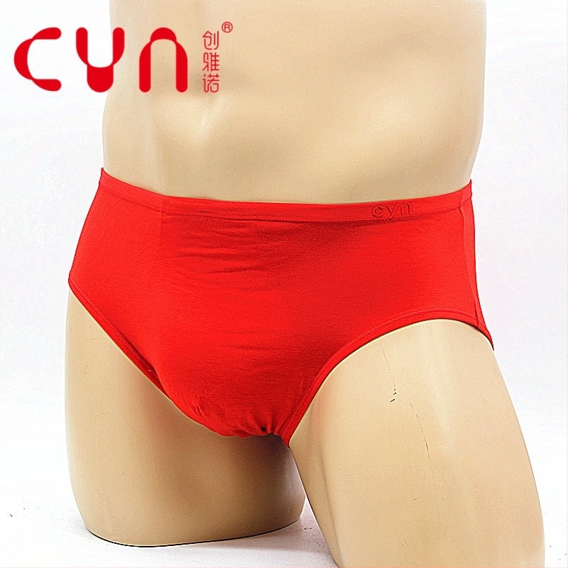 Chuangyano Férfi Modal Briefs, Középmagas Derék, 2 Db, 95% Modal, Szövetszám 40