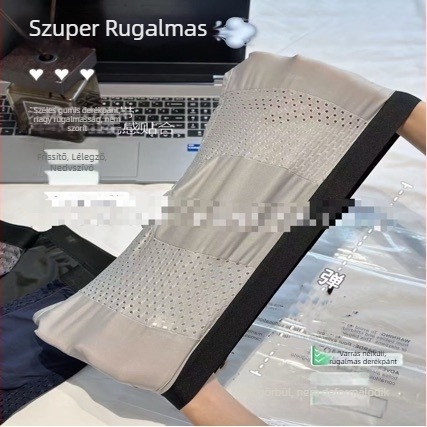 Férfi ice silk seamless alsónadrág készlet, 4 darabos, hálós boxeralsónadrág
