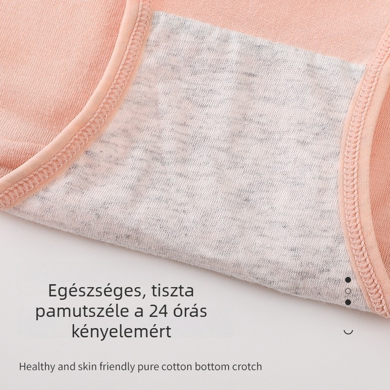 Női pamut középmagas derekú alsónemű, far-emelő hatás, lélegző, hasi kontroll; belső rész pamut