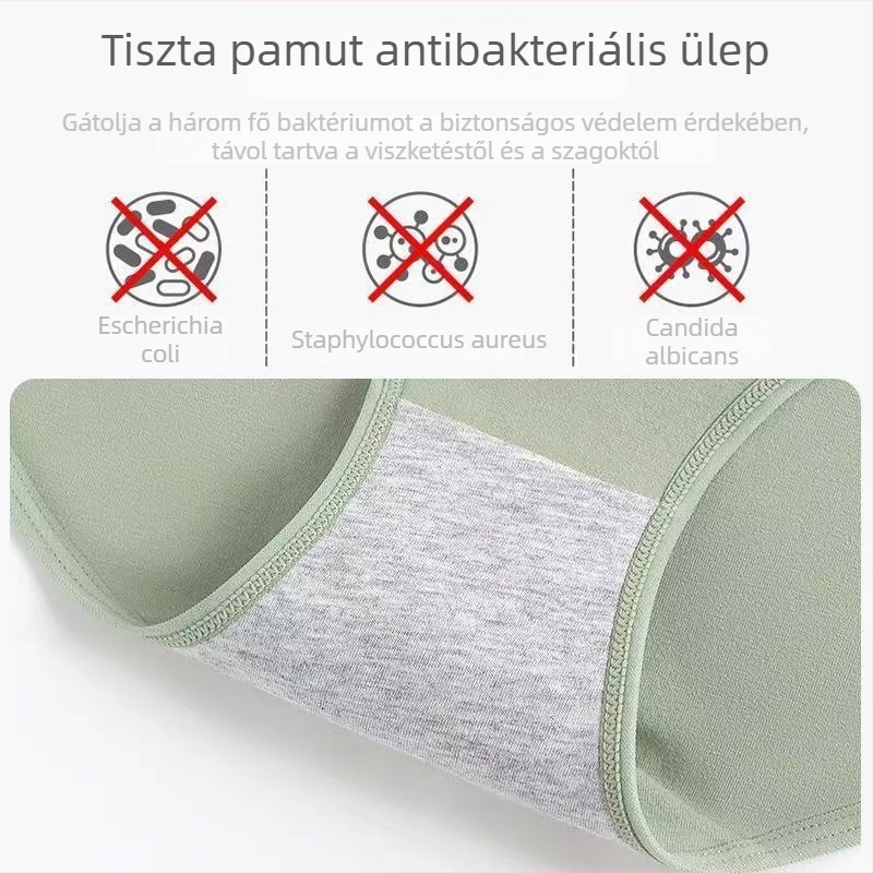 Magas derekú női pamut alsónemű, formázza a hasat és a csípőt, kényelmes, felhőpuha pamut, plusz méret